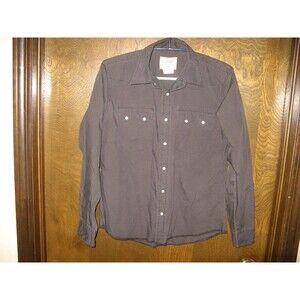 Boys Wrangler Western Fashion Snap Shirts Black Pearl Snap LS BOHO Shirt Sz XL